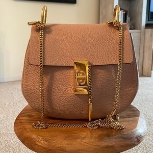 Chloe Drew Shoulder Bag in Small Grain Lambskin